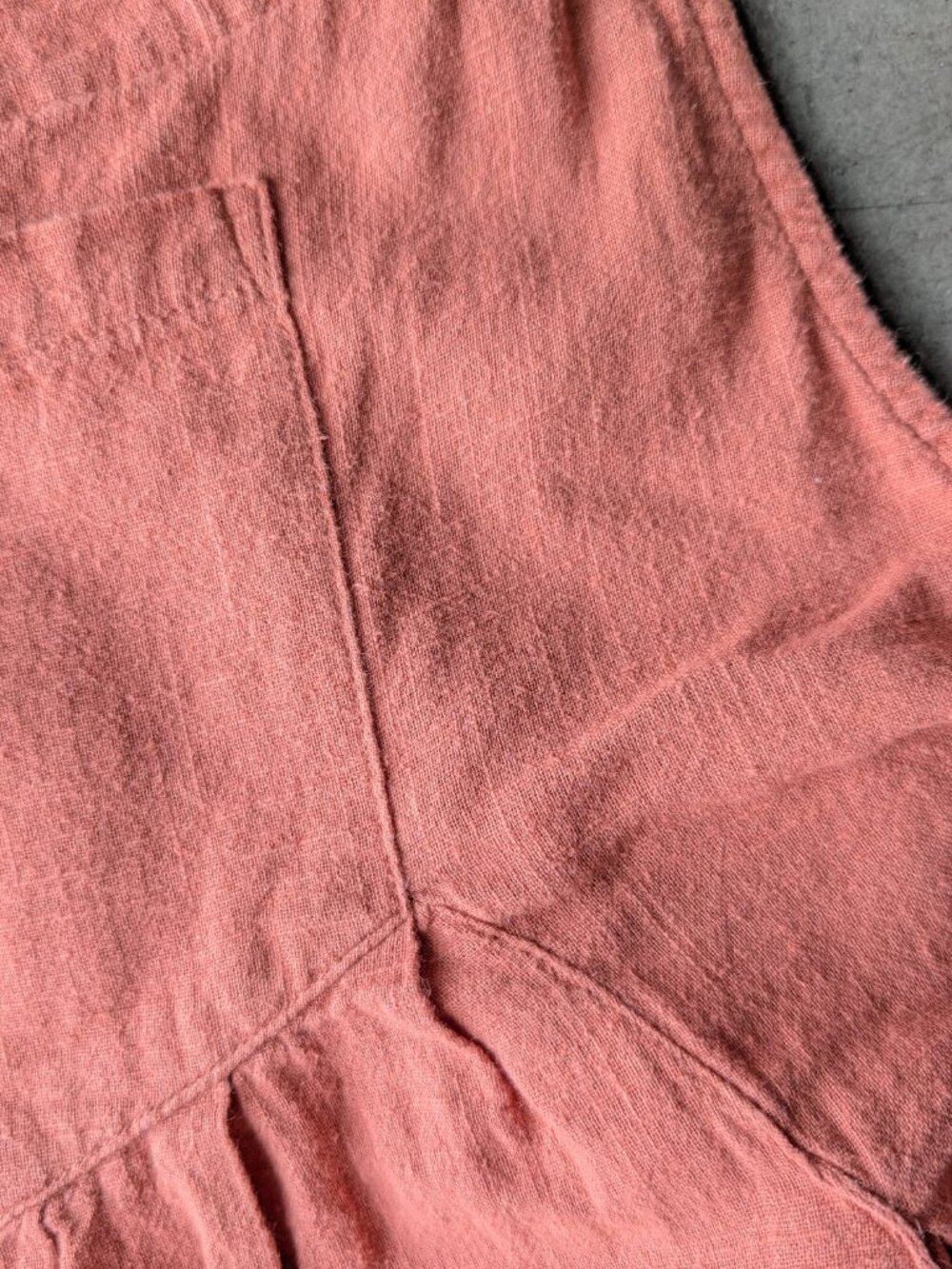 Natural Life Carrington Jumpsuit Orange Cotton Wide Leg Overall Romper medium - Picture 8 of 9